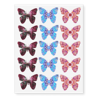 Fifteen Butterflies Temporary Tattoos