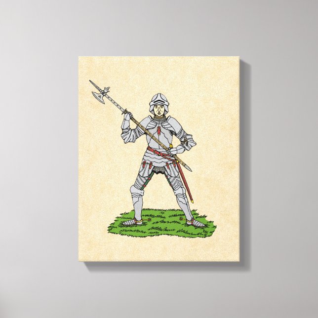 Fifteenth Century English Knight Canvas Print (Front)