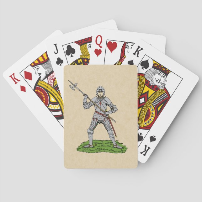 Fifteenth Century English Knight Poker Cards (Back)