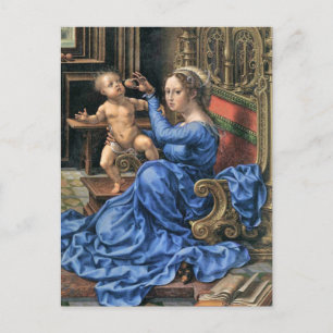 Fifteenth Century Flemish Madonna and Child Postcard