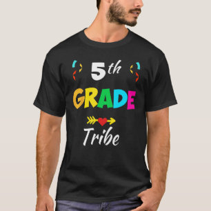 Fifth 5th Grade Tribe Back To School Teacher Stude T-Shirt