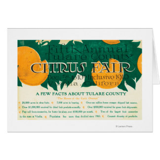 Fifth Annual Tulare County Citrus Fair Promotion Cards
