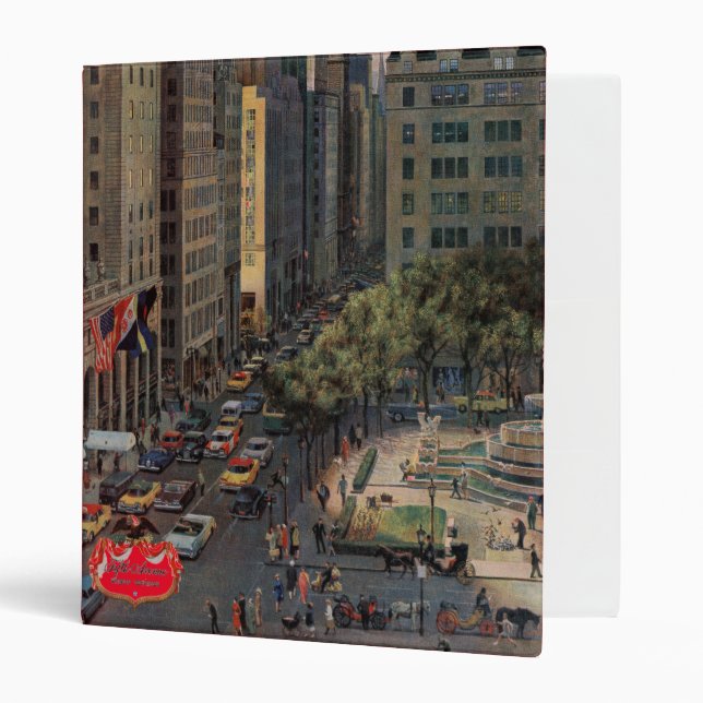 Fifth Avenue by John Falter 3 Ring Binder (Front/Inside)