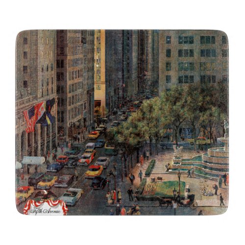 Fifth Avenue by John Falter Cutting Board