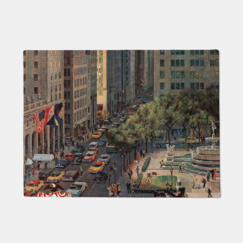Fifth Avenue by John Falter Doormat