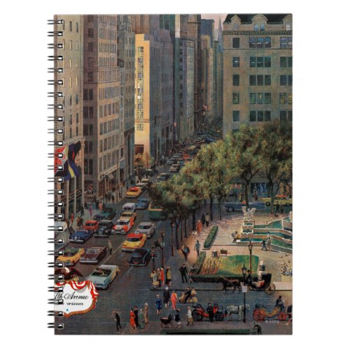 Fifth Avenue by John Falter Notebook
