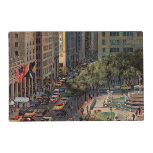 Fifth Avenue by John Falter Placemat