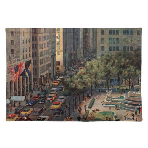 Fifth Avenue by John Falter Placemat