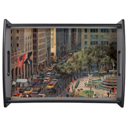 Fifth Avenue by John Falter Serving Tray