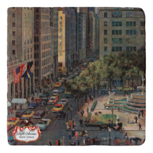 Fifth Avenue by John Falter Trivet