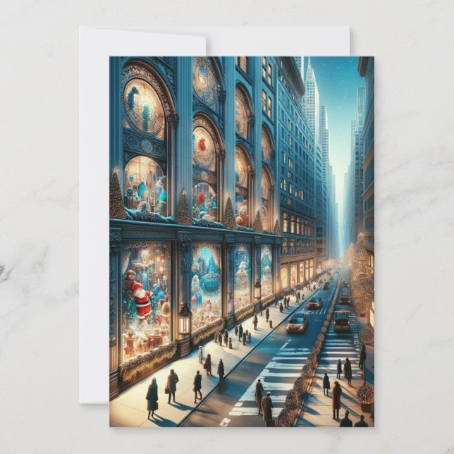 Fifth Avenue Holiday Card. Christmas. Card (Front)