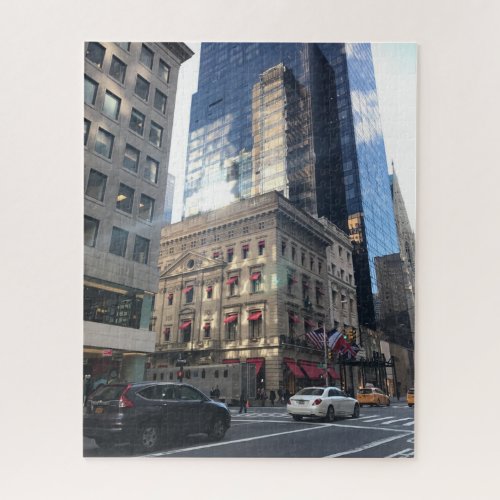 Fifth Avenue New York City NYC Department Store Jigsaw Puzzle