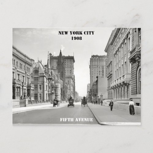 Fifth Avenue New York City _ Vintage Photography  Postcard