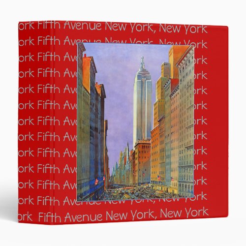 Fifth Avenue New York great postcard album Binder