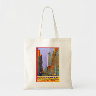 Fifth Avenue New York poster Tote Bag