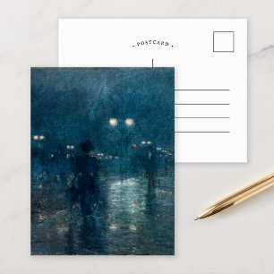 Fifth Avenue Nocturne Childe Hassam Postcard