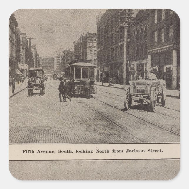 Fifth Avenue S Harbor front Square Sticker (Front)