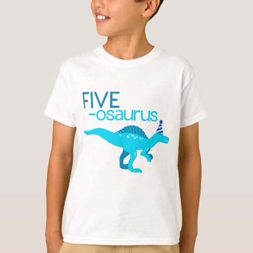 Fifth Birthday Dinosaur Kids Party Shirt