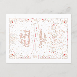 FIFTH DAY OF CHRISTMAS / Christmas Postcard