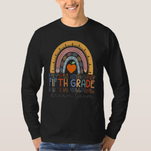 Fifth Grade Dream Team Rainbow Welcome Back To Sch T-Shirt