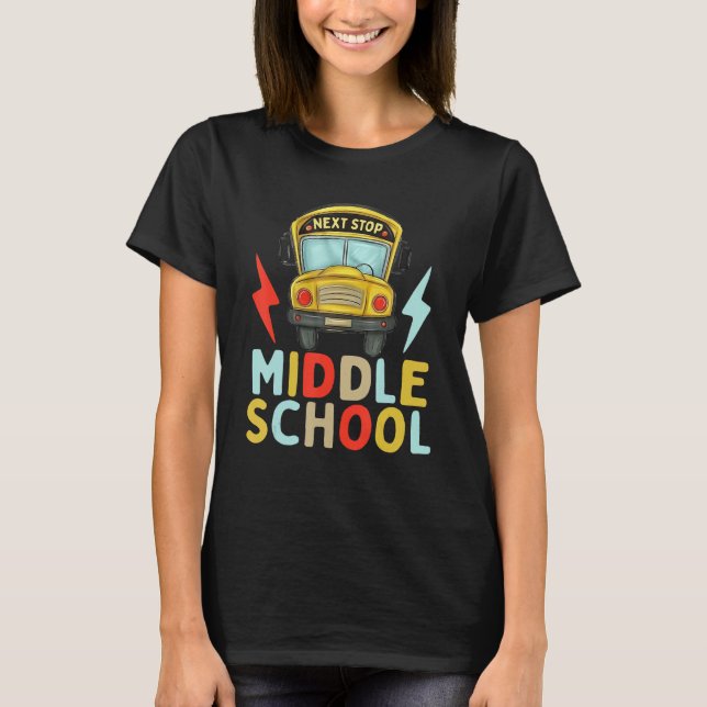 Fifth Grade Graduation  Next Stop Middle School T-Shirt (Front)