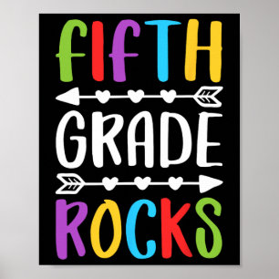 Fifth Grade Rocks 5th Grade Back To School Poster