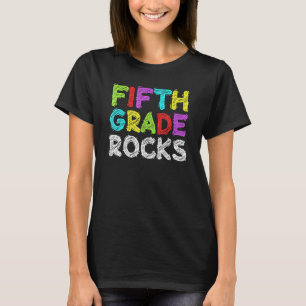 Fifth Grade Rocks 5th Grade Back To School Teache T-Shirt