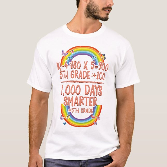 Fifth Grade Teacher 1000 Days Smarter, 5th Grade T-Shirt (Front)