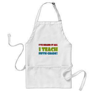 Fifth Grade Teacher Adult Apron