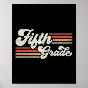 Fifth Grade Teacher Back To School Poster