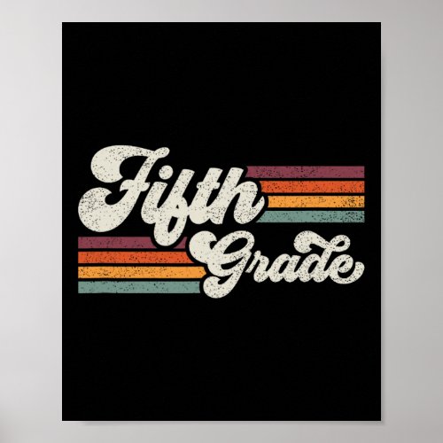 Fifth Grade Teacher Back To School  Poster