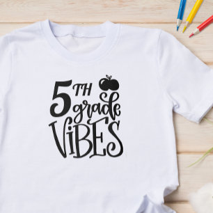 Fifth Grade Vibes School T-Shirt