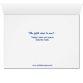 Fifth Step to Soul Card with Fifth Chakra Mantra (Inside Horizontal (Bottom))