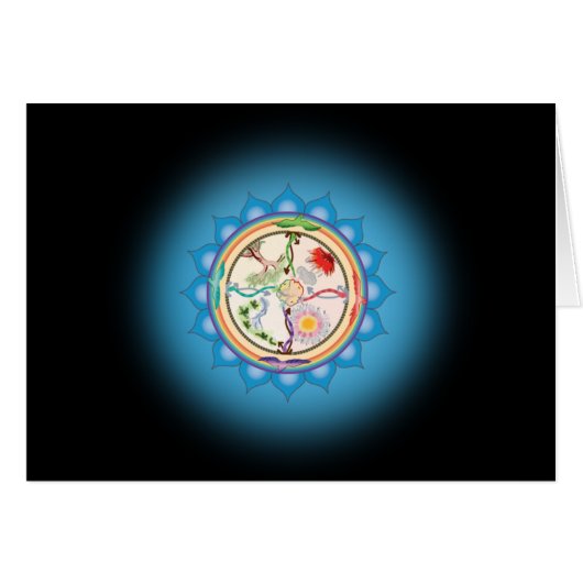 Fifth Step to Soul Card with Fifth Chakra Mantra (Front Horizontal)