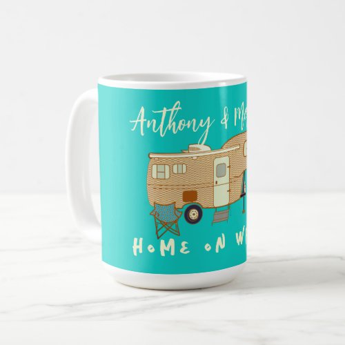 Fifth Wheel Camping RV Home on Wheels Coffee Mug