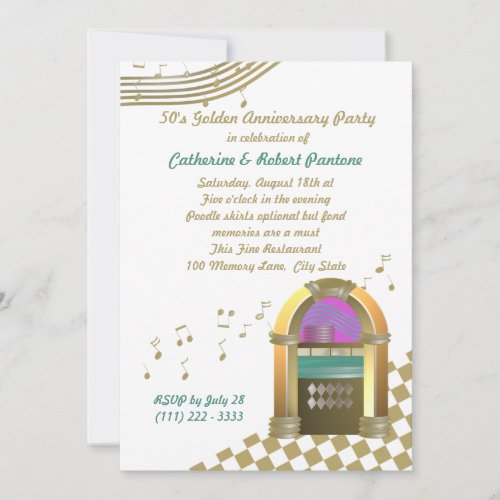 Fifties are Golden Invites