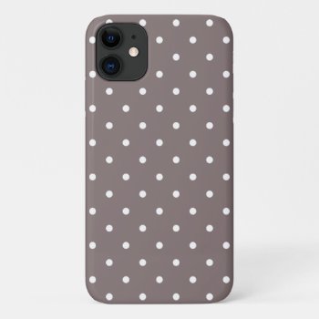 Fifties Brown Polka Dot Iphone  Plus And Pro Case by ipad_n_iphone_cases at Zazzle