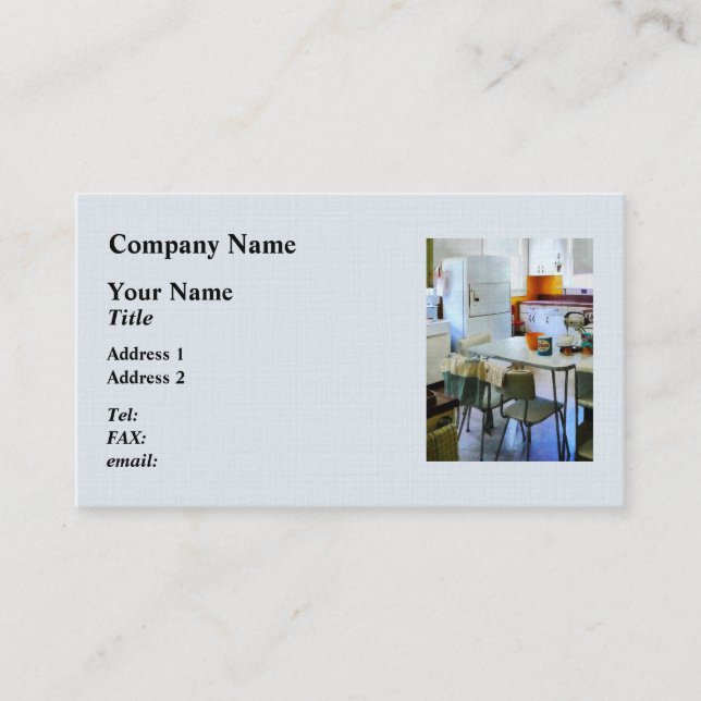 Fifties Kitchen Business Card (Front)