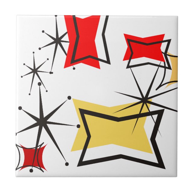 Fifties Modern Ceramic Tile (Front)