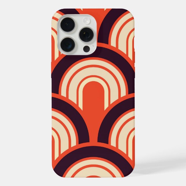 Fifties Retro Abstract Iphone Case (Back)