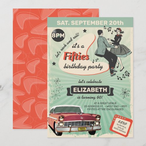 Fifties Rockabilly Birthday Party In Green