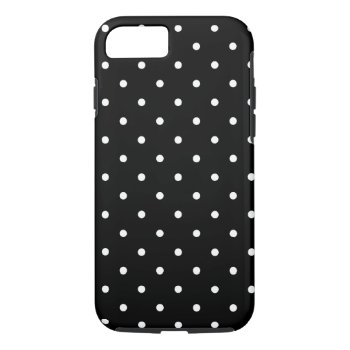 Fifties Style Black And White Polka Dot Iphone 8/7 Case by Richard__Stone at Zazzle