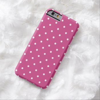 Fifties Style Pink Flambe Polka Dot Iphone 6 Case by ipad_n_iphone_cases at Zazzle