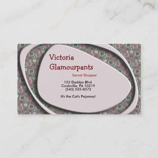 Customizable Fifties Stylin Business Card Template