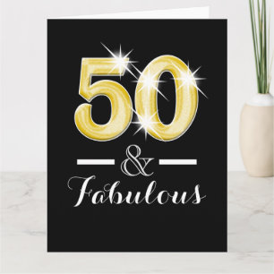 Fiftieth fifty 50th birthday party card