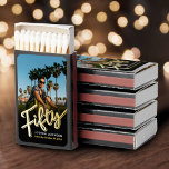 Fifty 50th birthday party favor photo gold black matchboxes<br><div class="desc">Fifty script text in gold effect color and one large photo. Use as birthday party favors, table decorations or both! Personalize this 50th birthday party design with your own photo, name, date or other wording. Other years and matching items are available and can be created by request. © Original design...</div>
