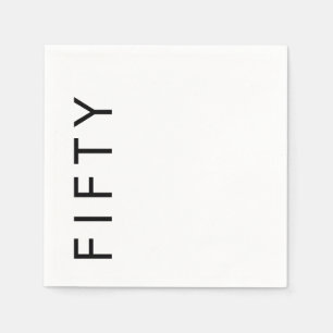 Fifty 50th Birthday Party Napkins