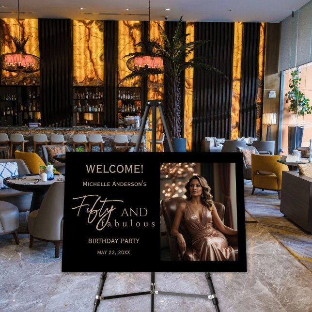 Fifty and Fabulous 50th Birthday Welcome Sign (Creator Uploaded)