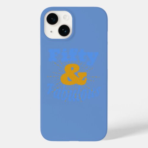 Fifty and Fabulous Birthday gift design Case_Mate iPhone 14 Case