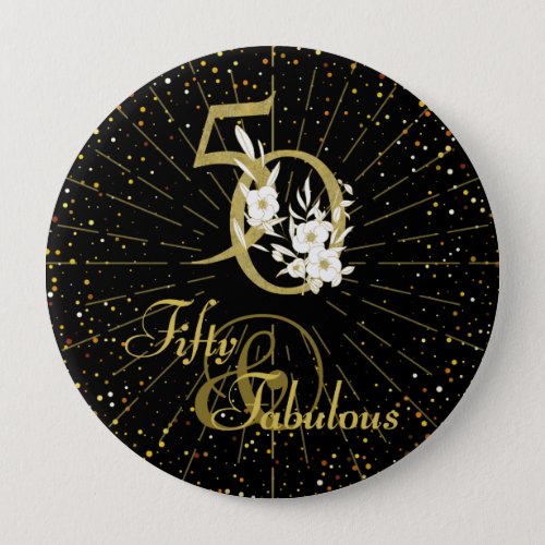 Fifty and Fabulous Button